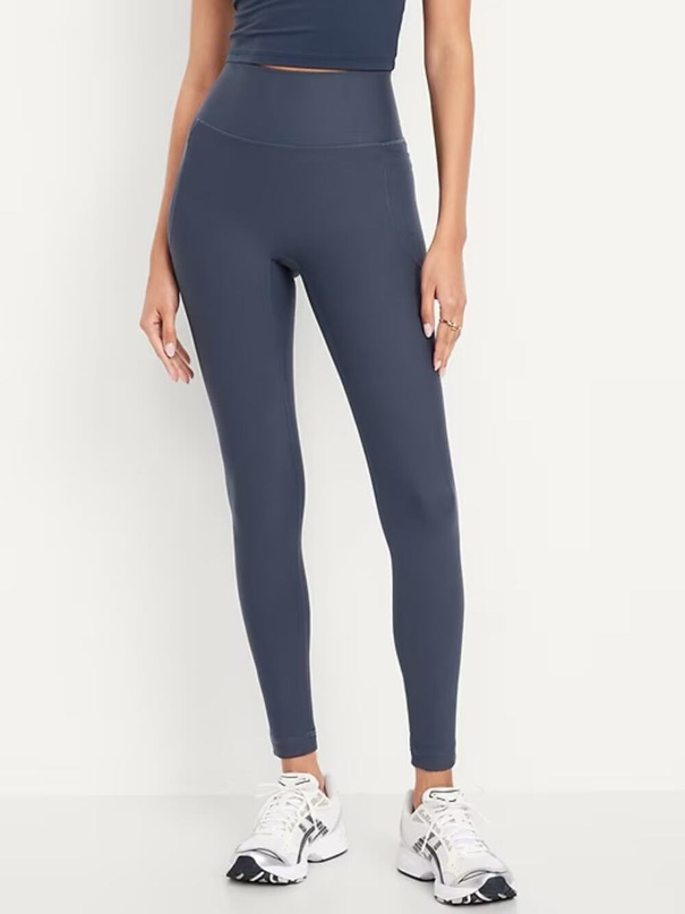 SET Active Sportbody High Rise Legging Women's Small Navy Compression